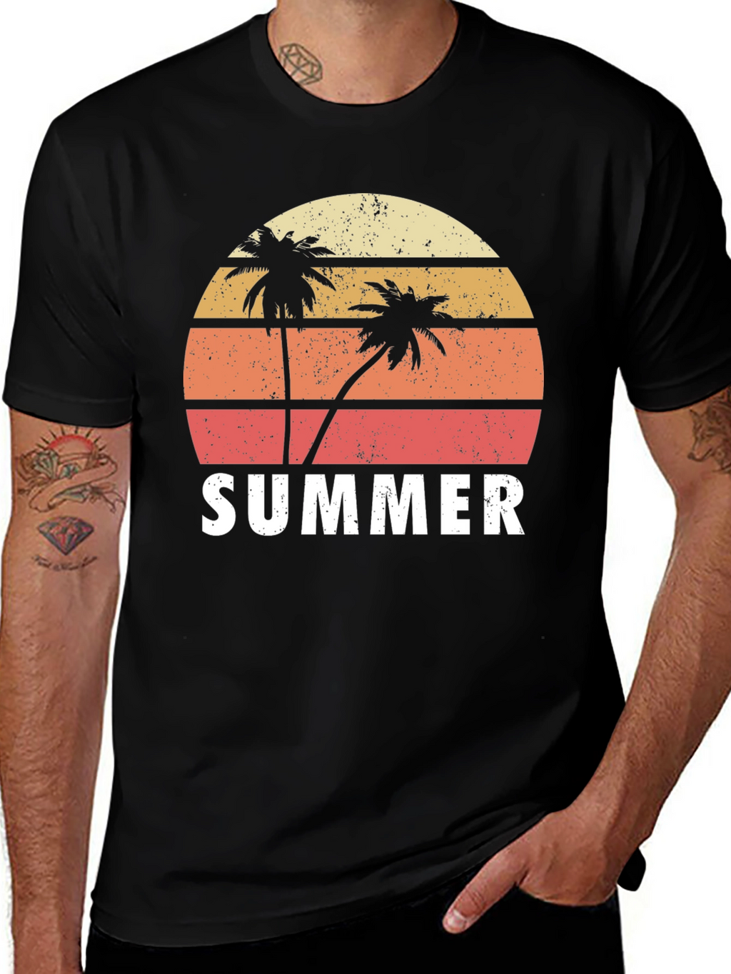 Retro Summer Palm Tree T-Shirt