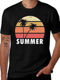 Retro Summer Palm Tree T-Shirt