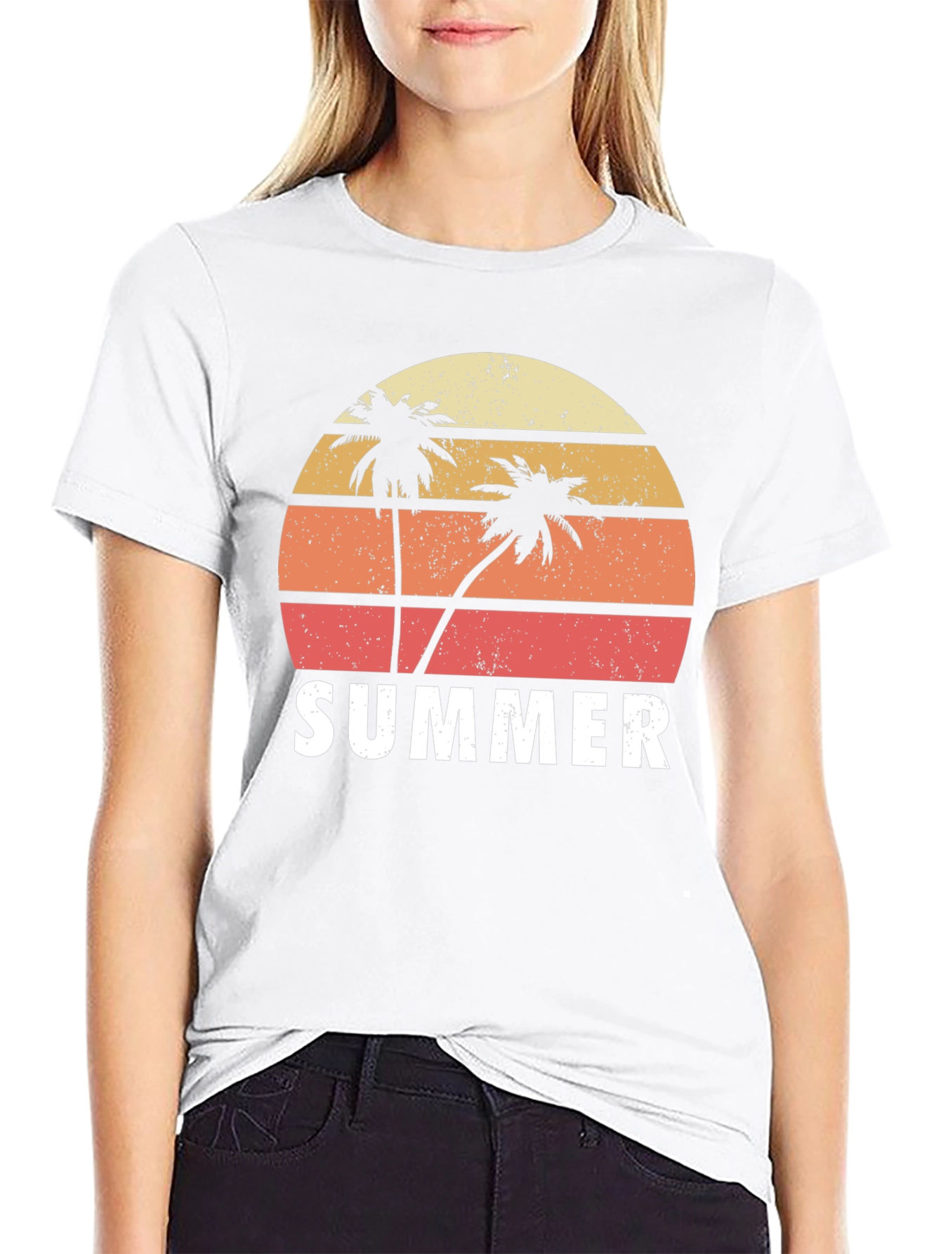 Retro Summer Palm Tree T-Shirt