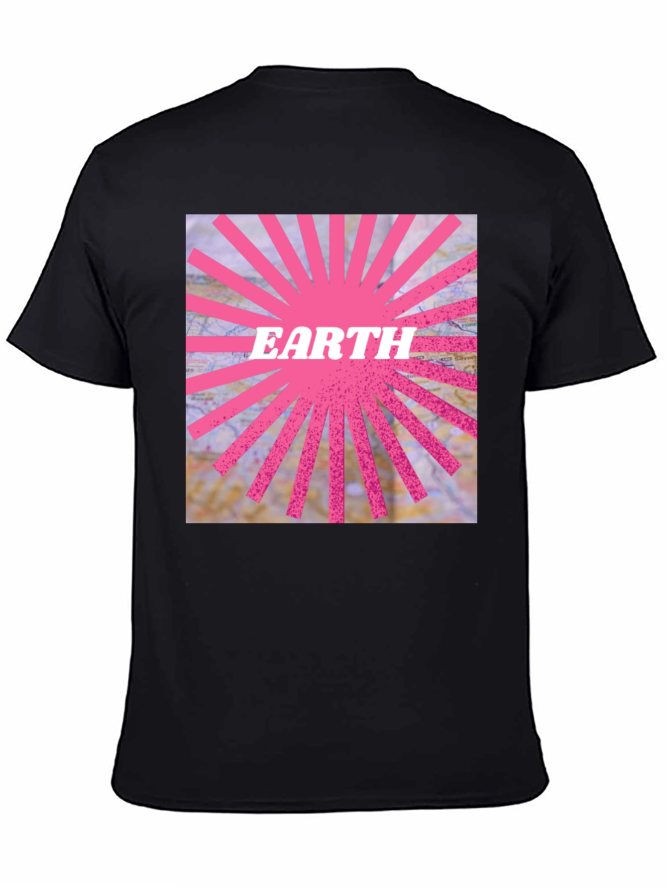 Earth Graphic Tee - Pink Ray Design