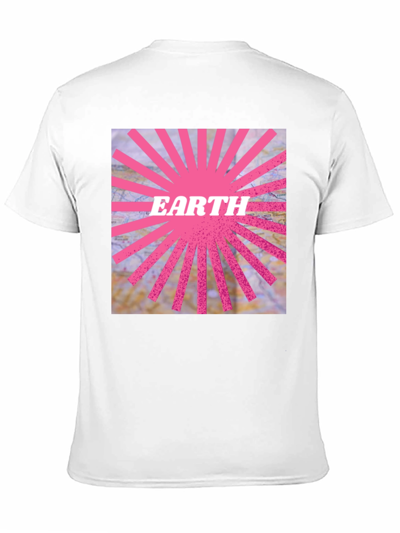 Earth Graphic Tee - Pink Ray Design