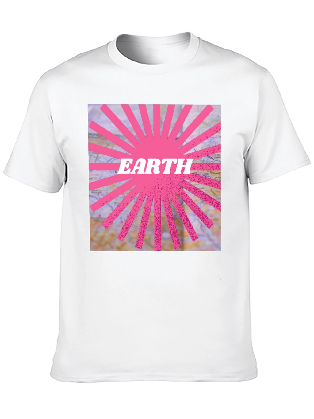 Earth Graphic Tee - Pink Ray Design