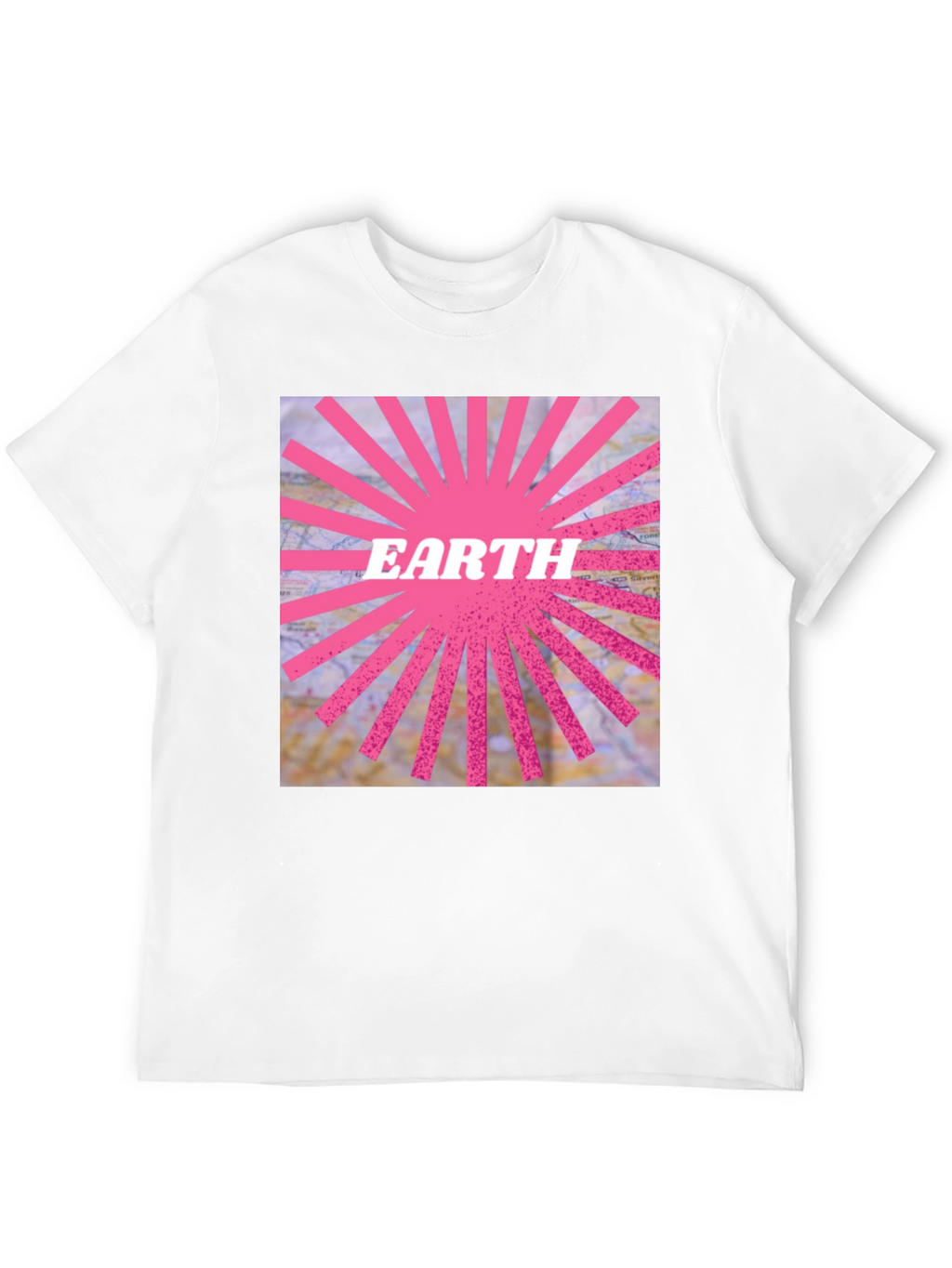 Earth Graphic Tee - Pink Ray Design