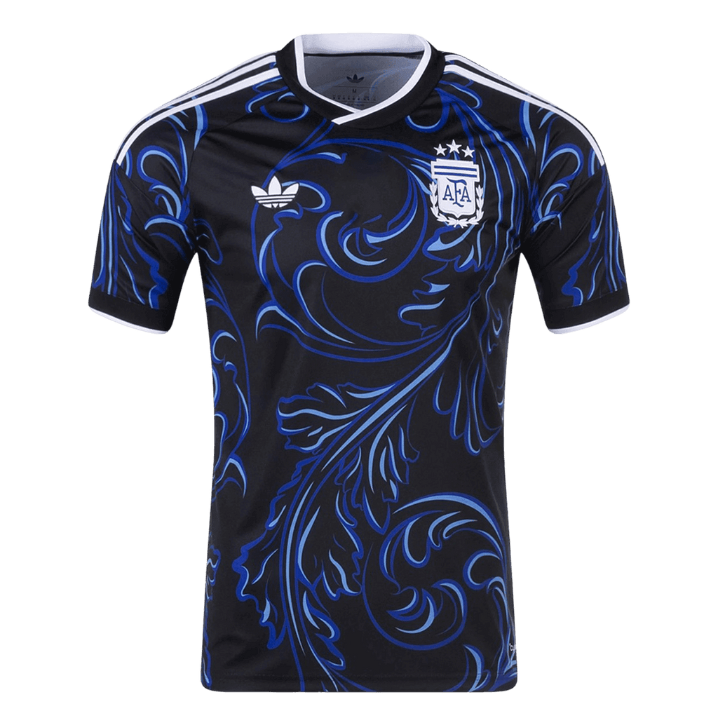 Argentina Away Soccer Jersey World Cup 2026 Black Front
