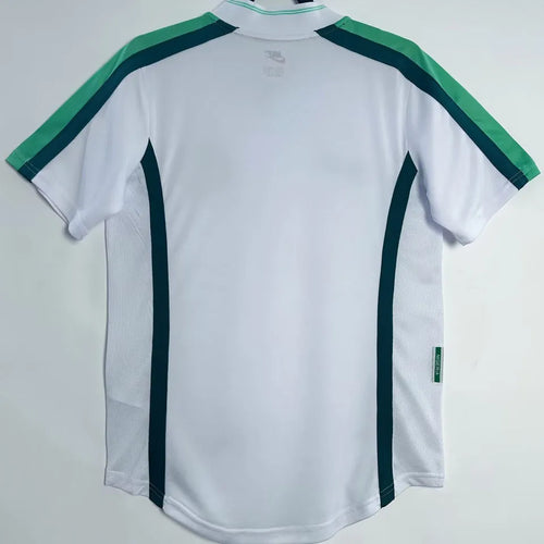1998 Nigeria Away White Retro Soccer Jersey Back