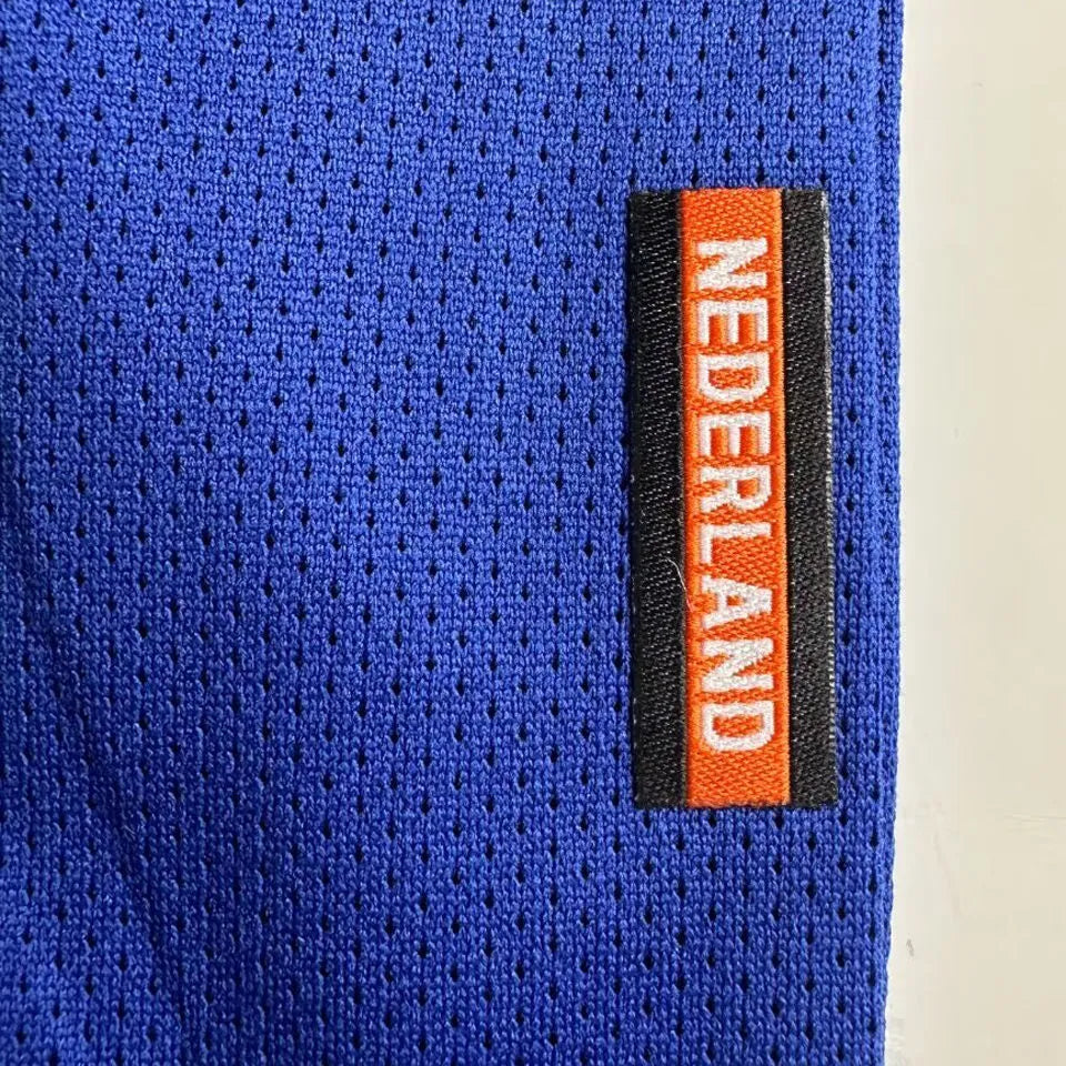 1998 NL Away Blue Retro Soccer Jersey Detail 3