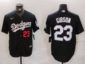 Men's Los Angeles Dodgers Kirk Gibson #23 Black Limited Player Jerseys