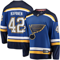 Men's St. Louis Blues Kasperi Kapanen #42 Blue Home Breakaway Player Jerseys