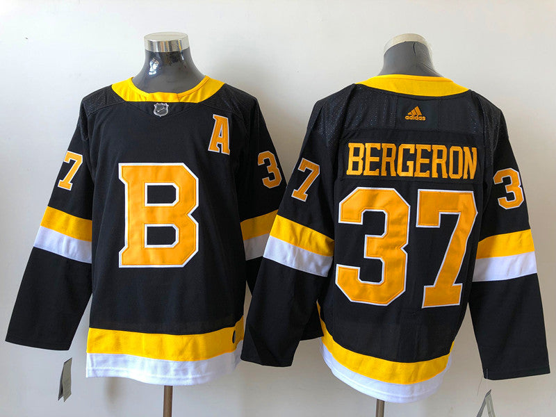 Men's Boston Bruins Patrice Bergeron #37 Black Player Jerseys