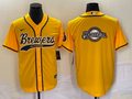 Men's Milwaukee Brewers Yellow Replica Team Jerseys Joint Edition