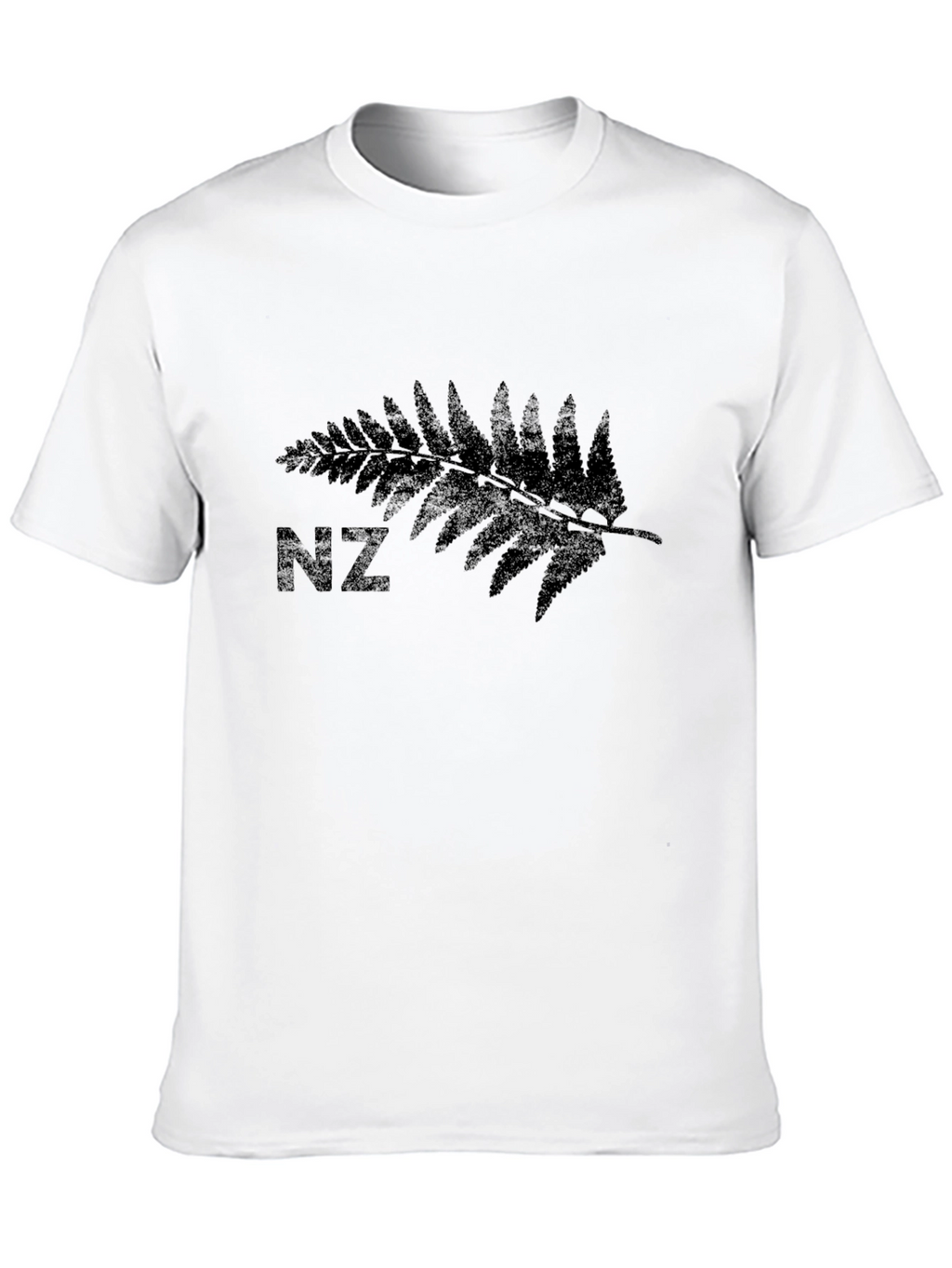 NZ Silver Fern T-Shirt - Black Casual Tee