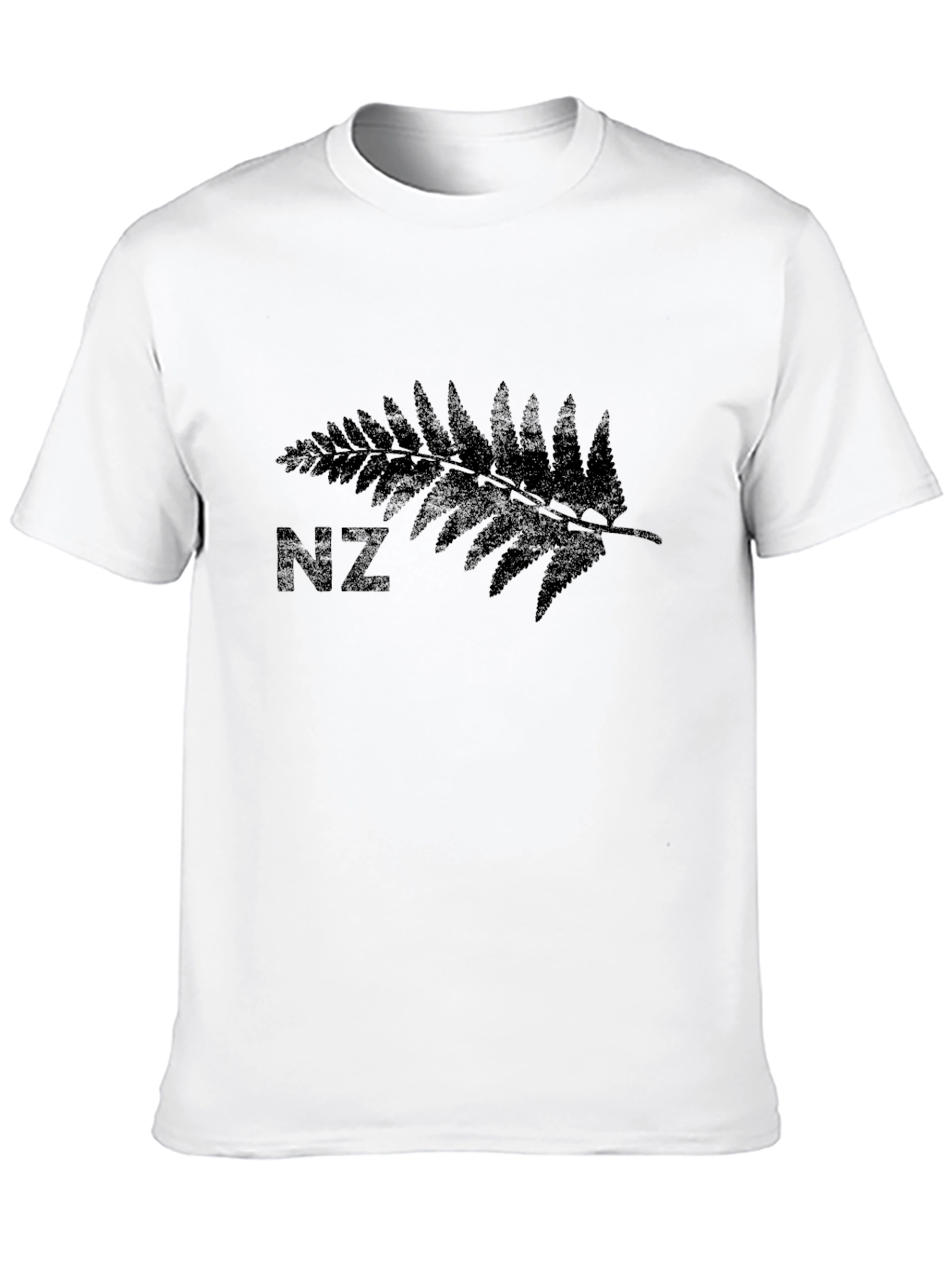 NZ Silver Fern T-Shirt - Black Casual Tee