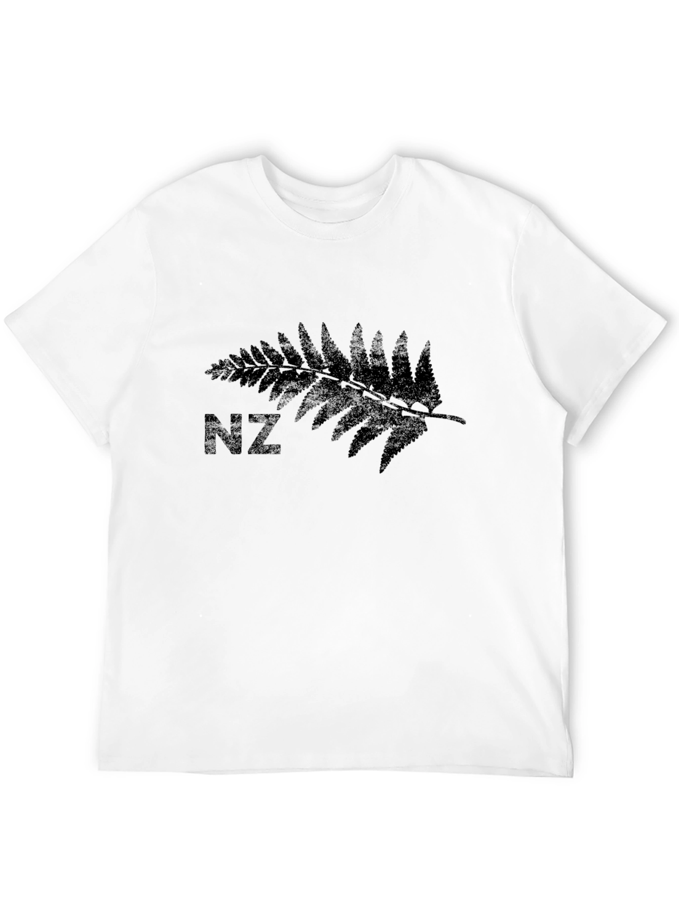 NZ Silver Fern T-Shirt - Black Casual Tee