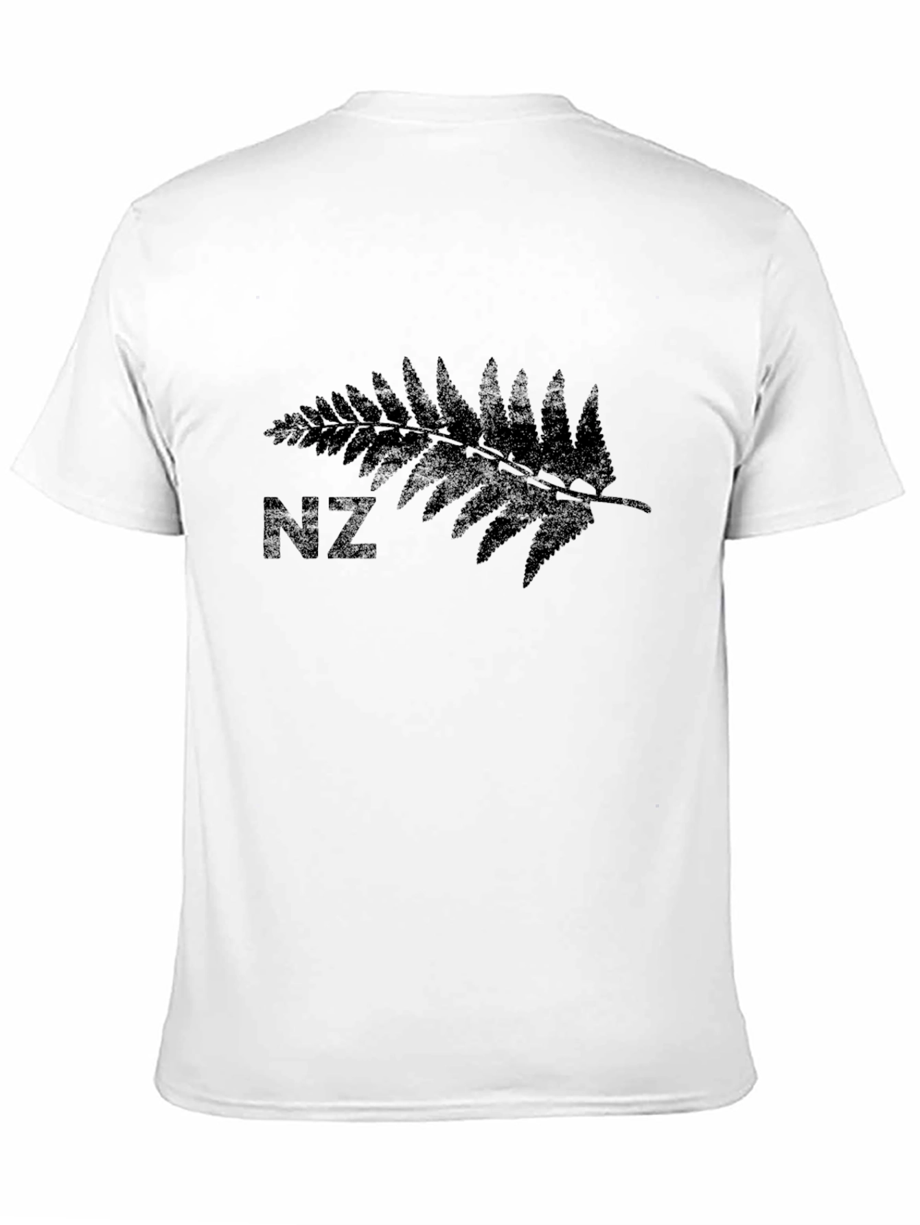 NZ Silver Fern T-Shirt - Black Casual Tee