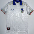 1995 Italy Away White Retro Soccer Jersey Front