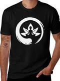 Zen Meditation Lotus T-Shirt - Black