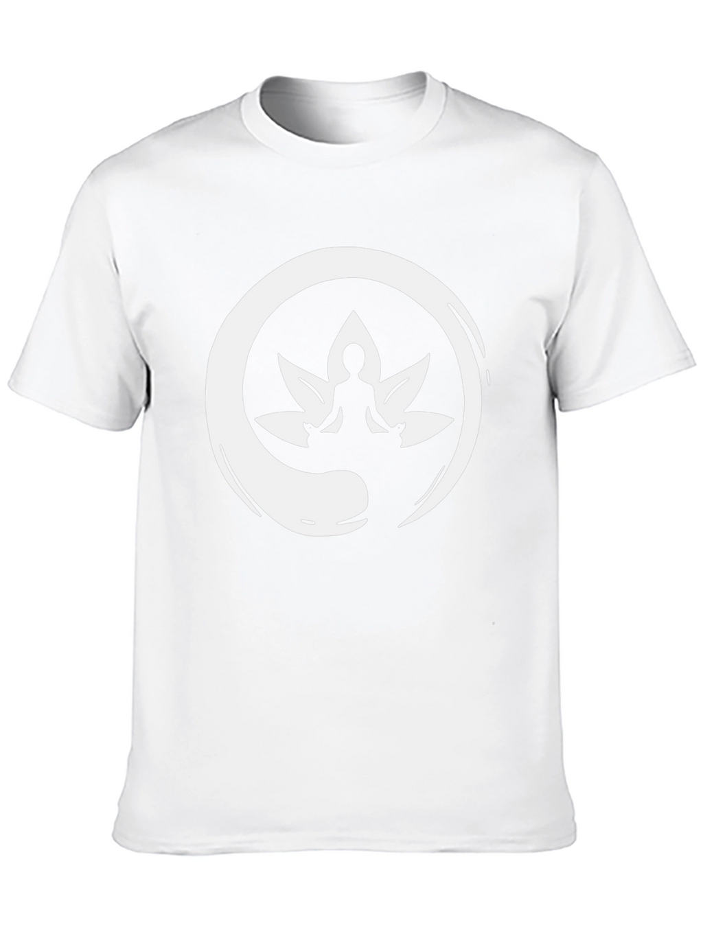 Zen Meditation Lotus T-Shirt - Black