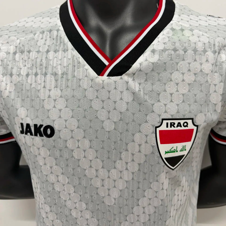 2026/27 Iraq Home White Player Version Soccer Jersey Detail 1