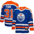 Men's Edmonton Oilers Grant Fuhr Mitchell #31 Ness Royal 1986/87 Blue Line Player Jerseys