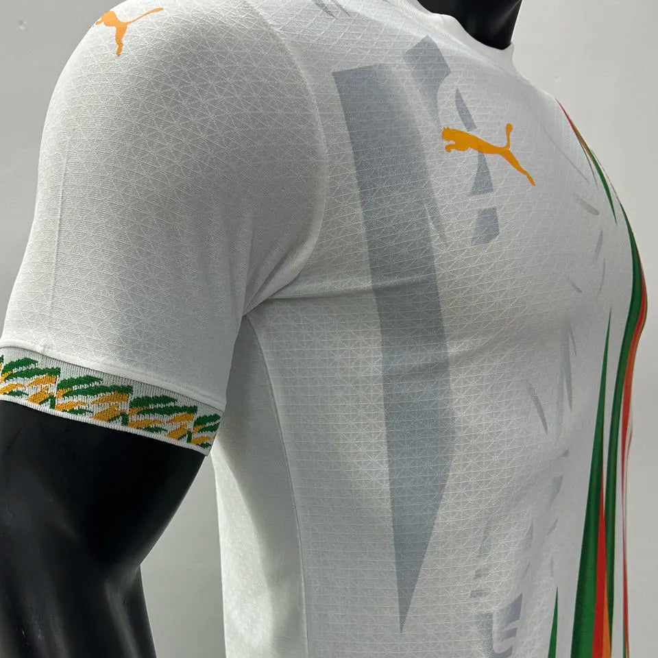 2024 Ivory Coast Special Edition White Player Version Jersey Detail 3