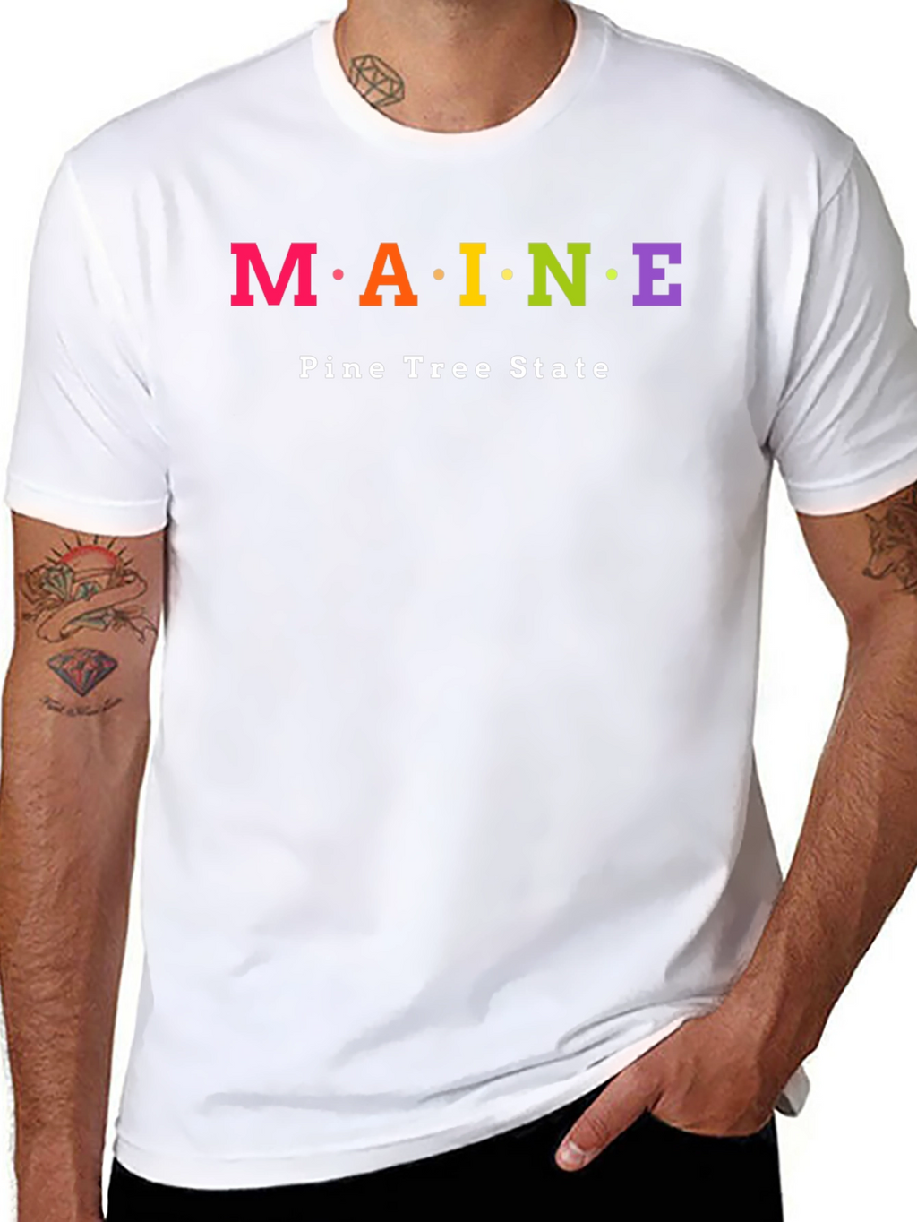 Maine Pine Tree State Novelty T-Shirt