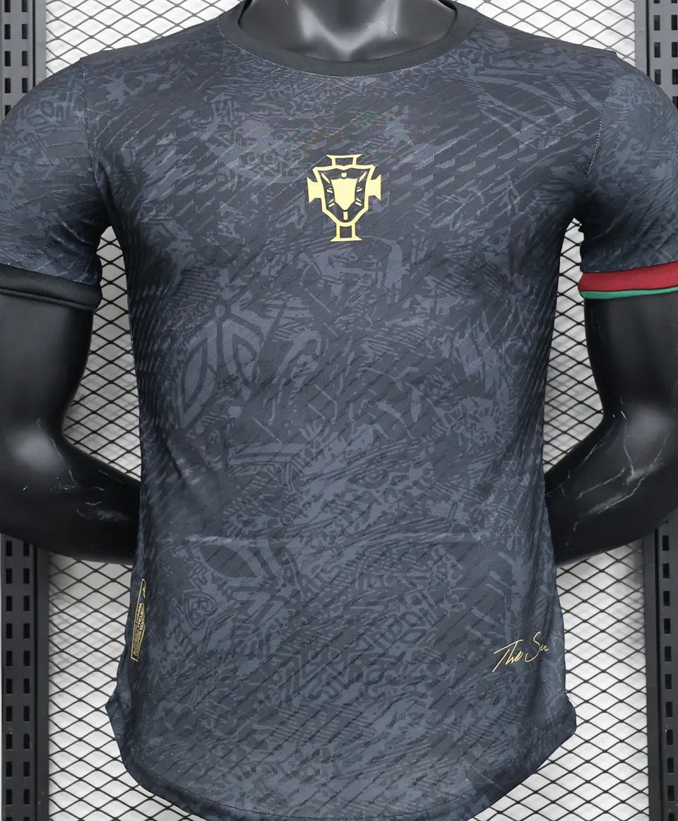 2023/24 Portugal Black Special Edition Player Version Jersey Front