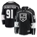 Men's Los Angeles Kings Carl Grundstrom #91 Black Home Breakaway Player Jerseys