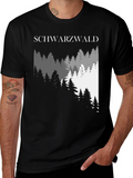 Schwarzwald Forest Graphic Tee - Black