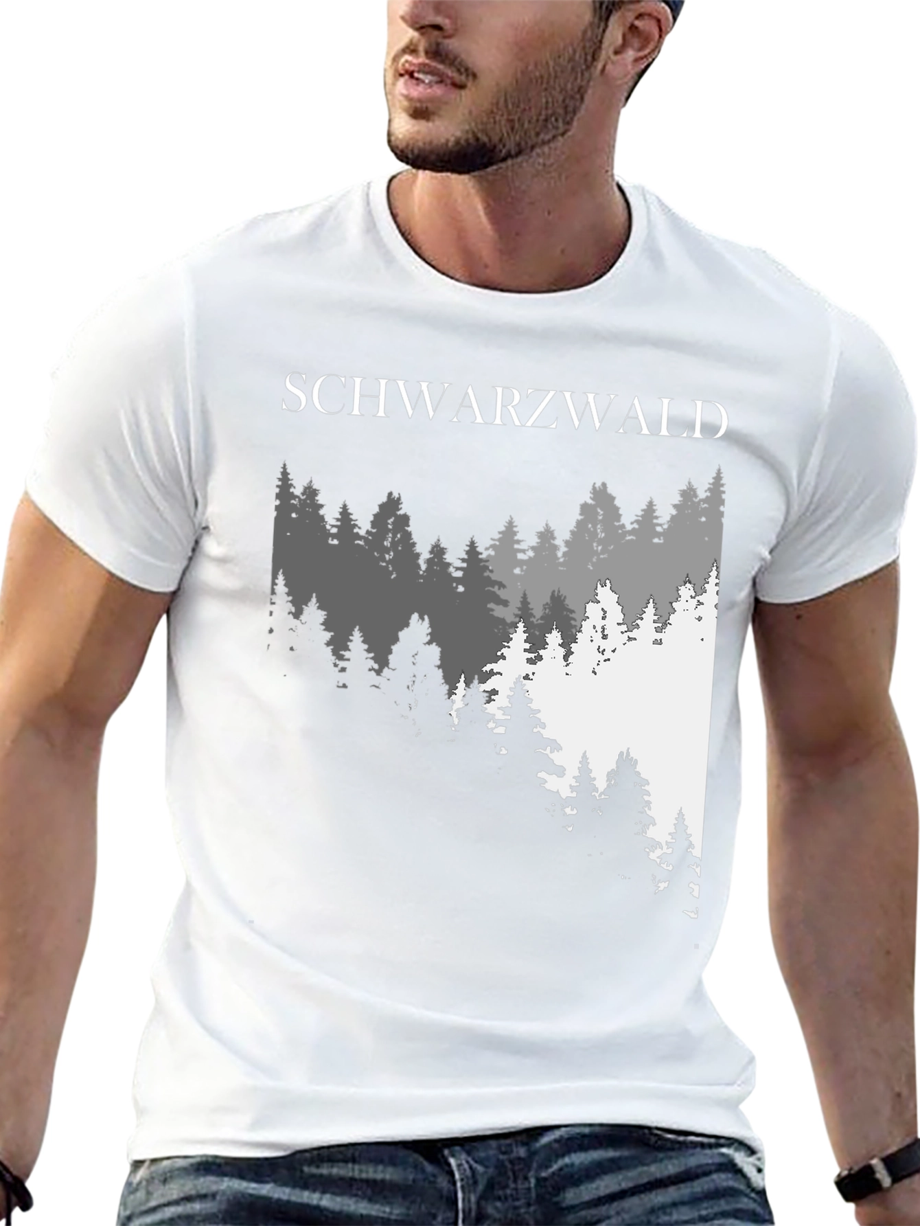 Schwarzwald Forest Graphic Tee - Black