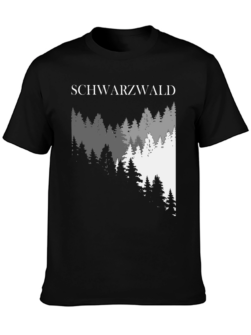 Schwarzwald Forest Graphic Tee - Black