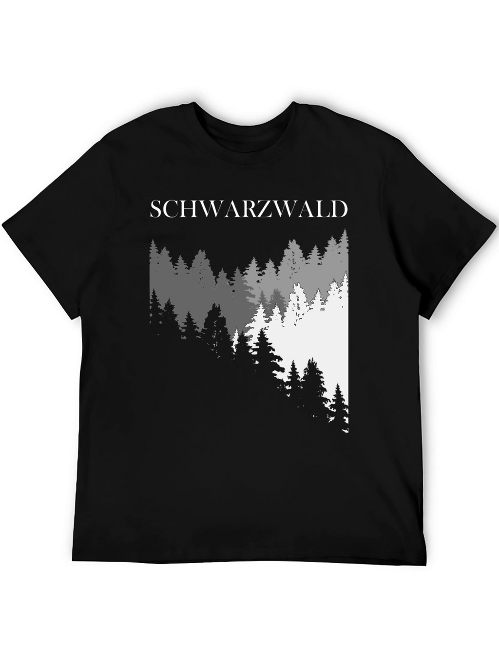 Schwarzwald Forest Graphic Tee - Black