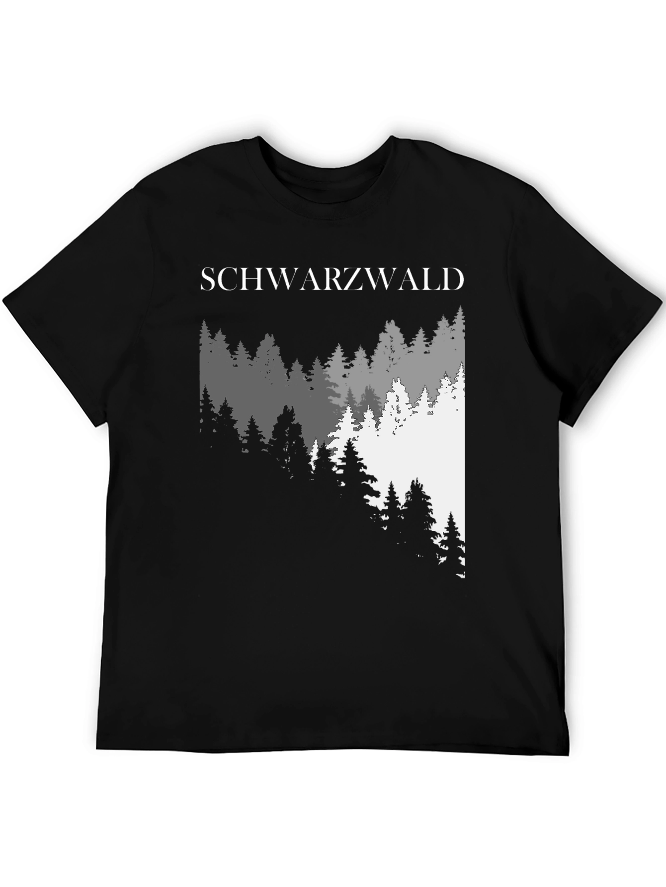 Schwarzwald Forest Graphic Tee - Black