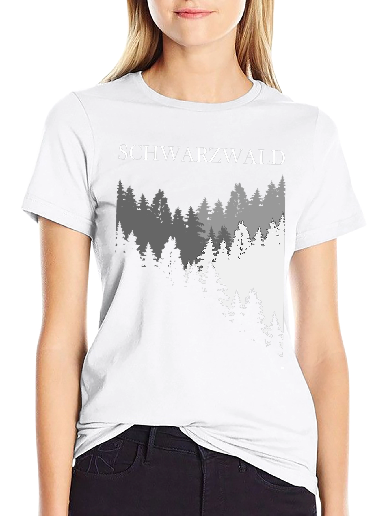 Schwarzwald Forest Graphic Tee - Black