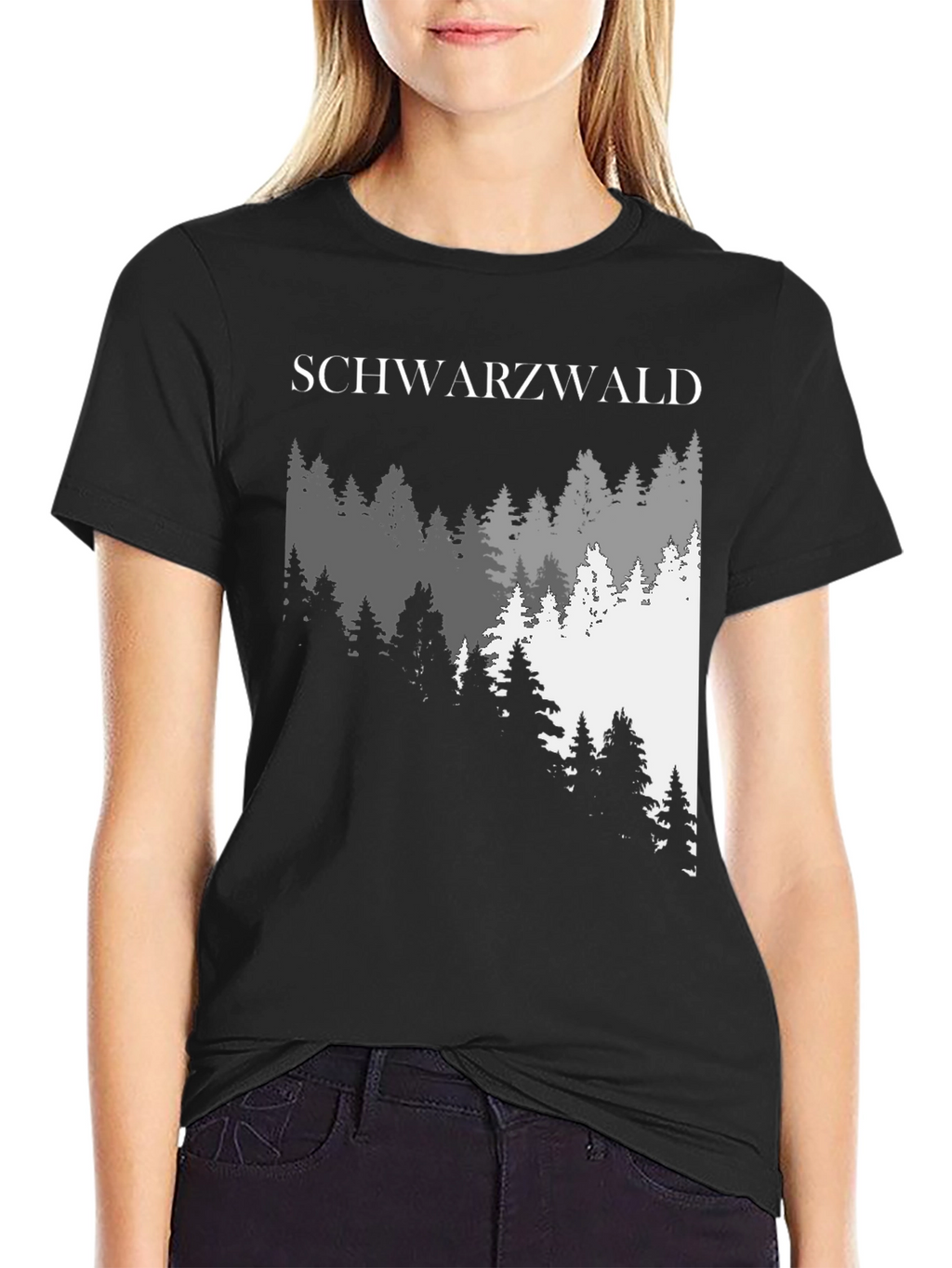 Schwarzwald Forest Graphic Tee - Black