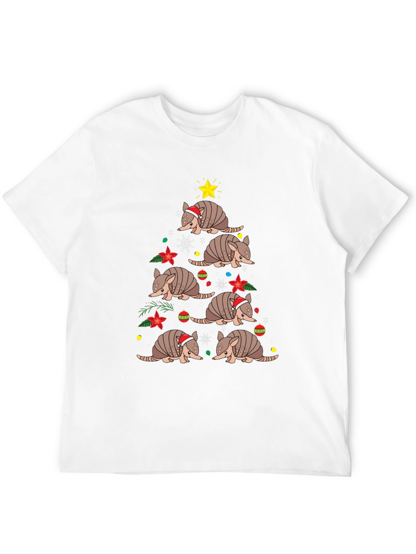 Armadillo Christmas Tree T-Shirt