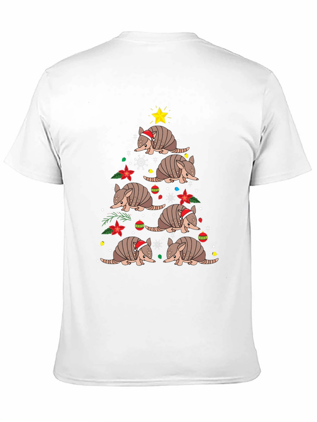 Armadillo Christmas Tree T-Shirt