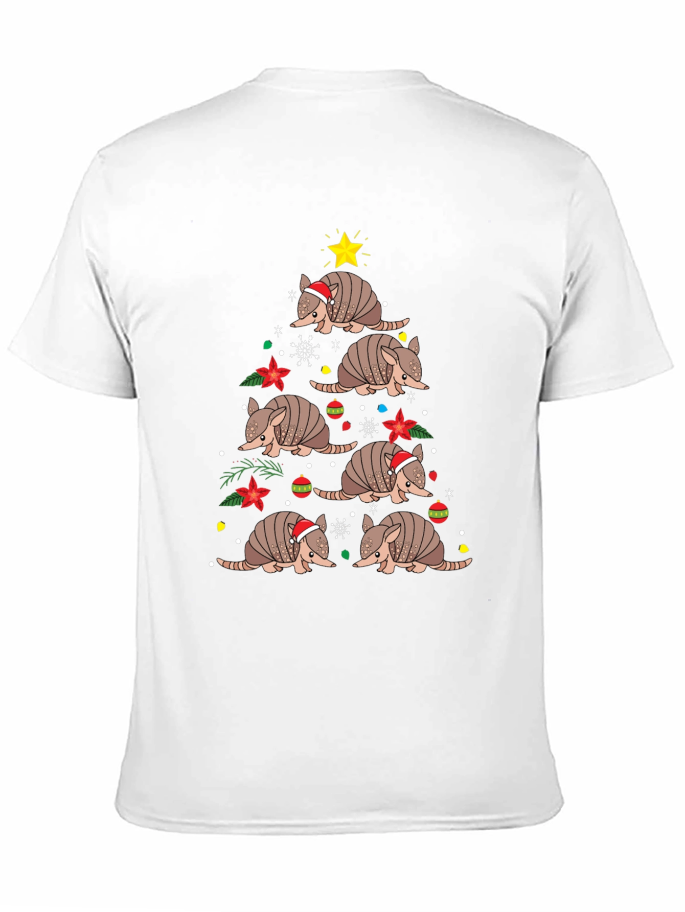 Armadillo Christmas Tree T-Shirt
