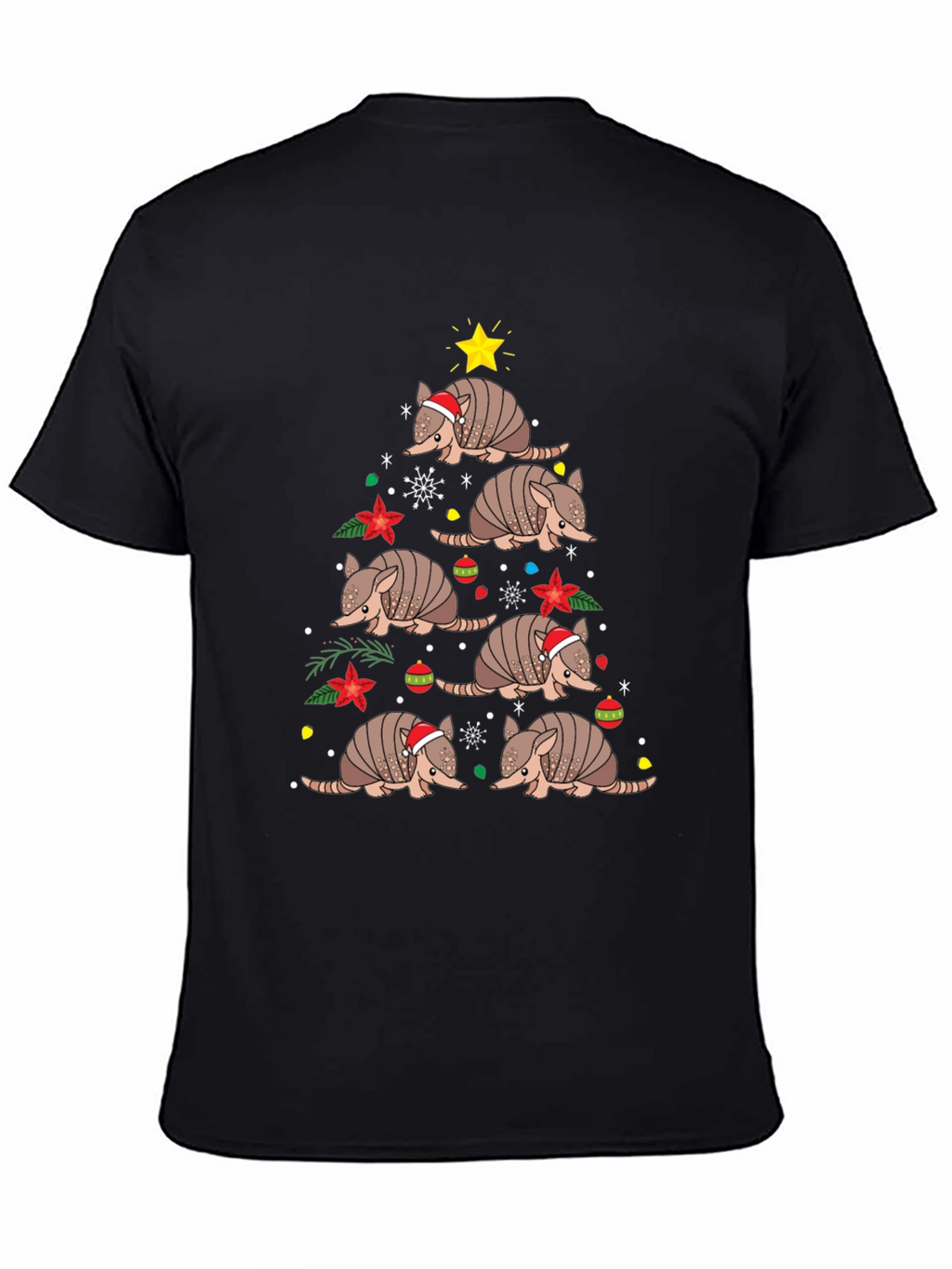 Armadillo Christmas Tree T-Shirt