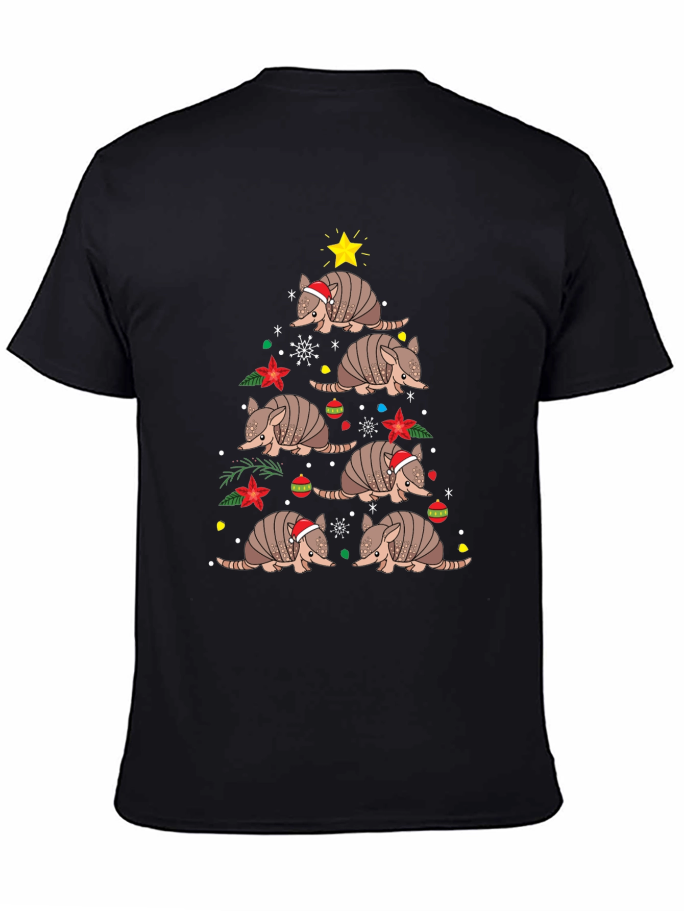 Armadillo Christmas Tree T-Shirt