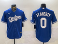 Men's Los Angeles Dodgers Jack Flaherty #0 Royal Alternate Replica Player Jerseys