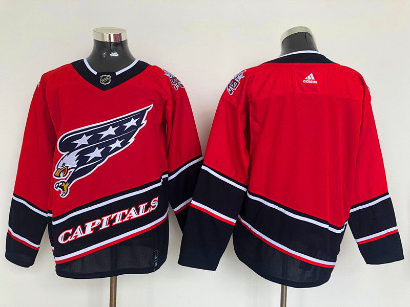 Men's Washington Capitals Red Breakaway Player Game Blank Jerseys