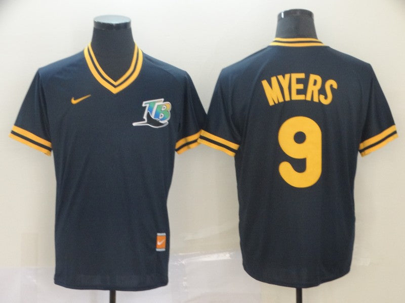 Men's Tampa Bay Rays Wil Myers #9 Navy Replica Baseball Jerseys