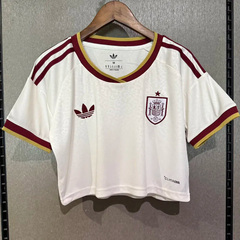 2026/27 Spain Away White Women Soccer Jersey 女 Front