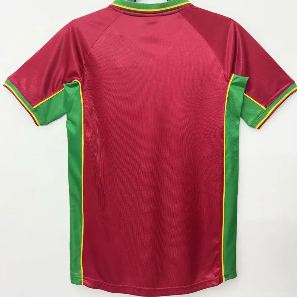 1998 Portugal Home Retro Soccer Jersey Back