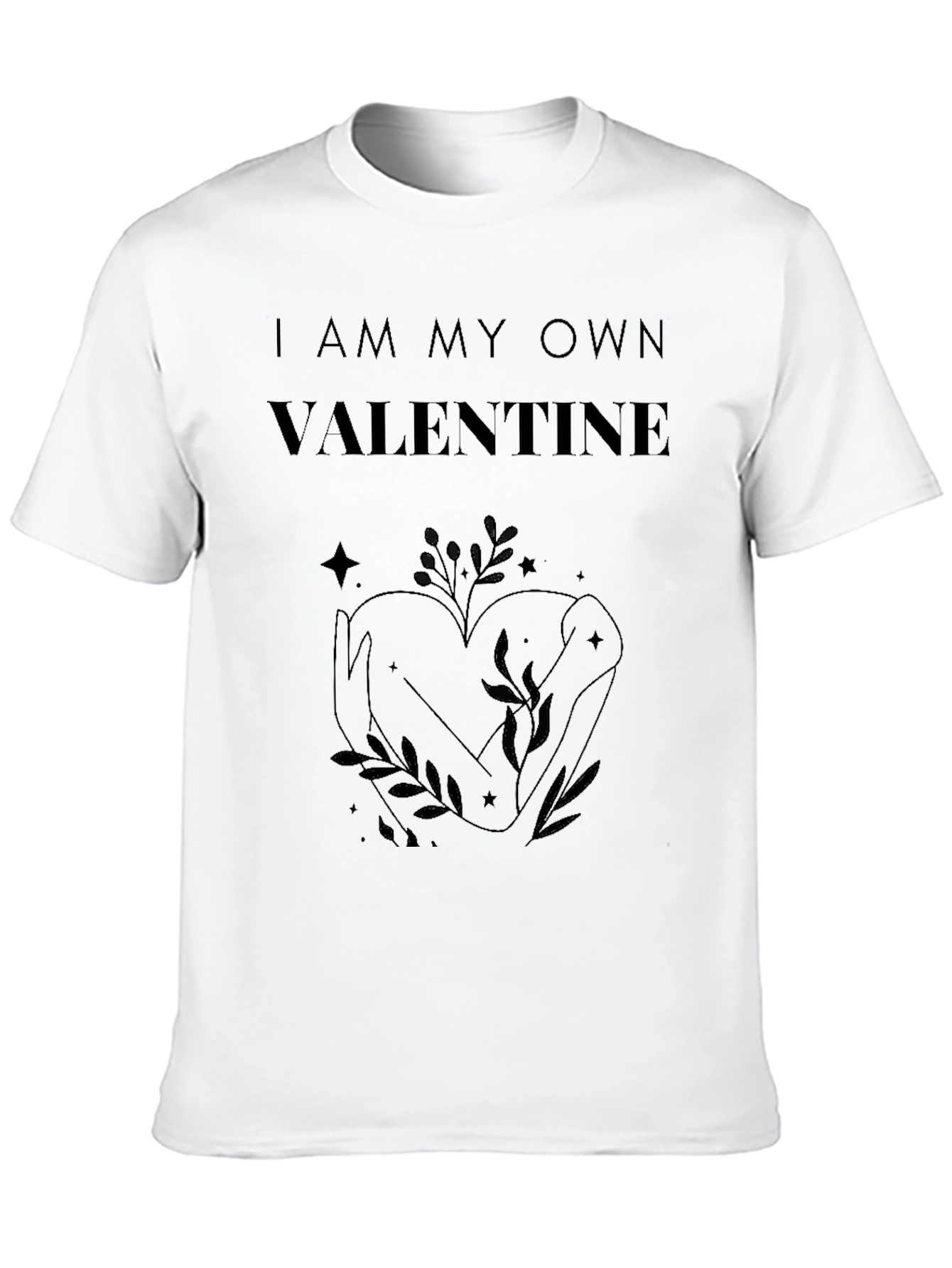 Own Valentine Black Graphic Tee