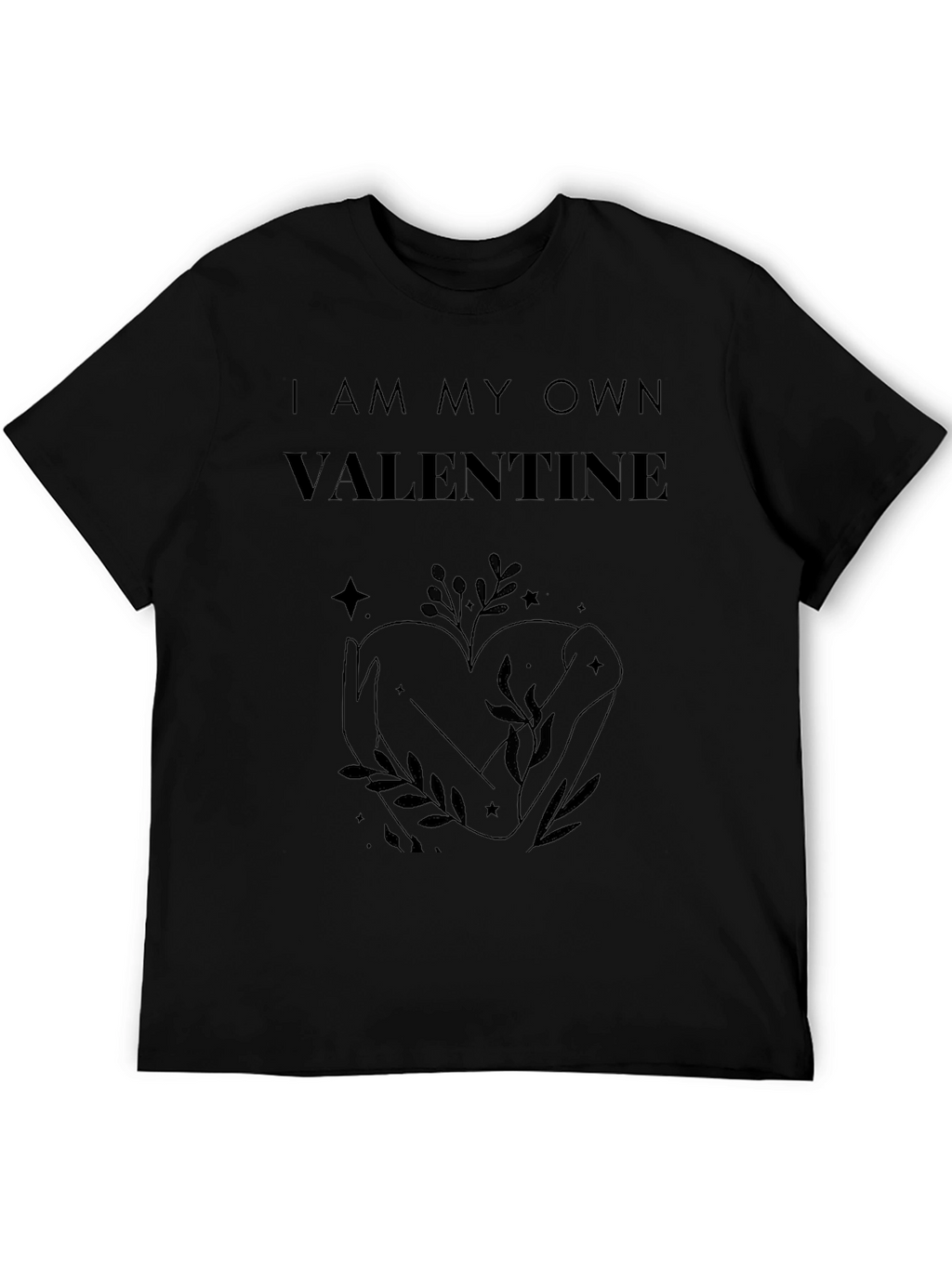 Own Valentine Black Graphic Tee