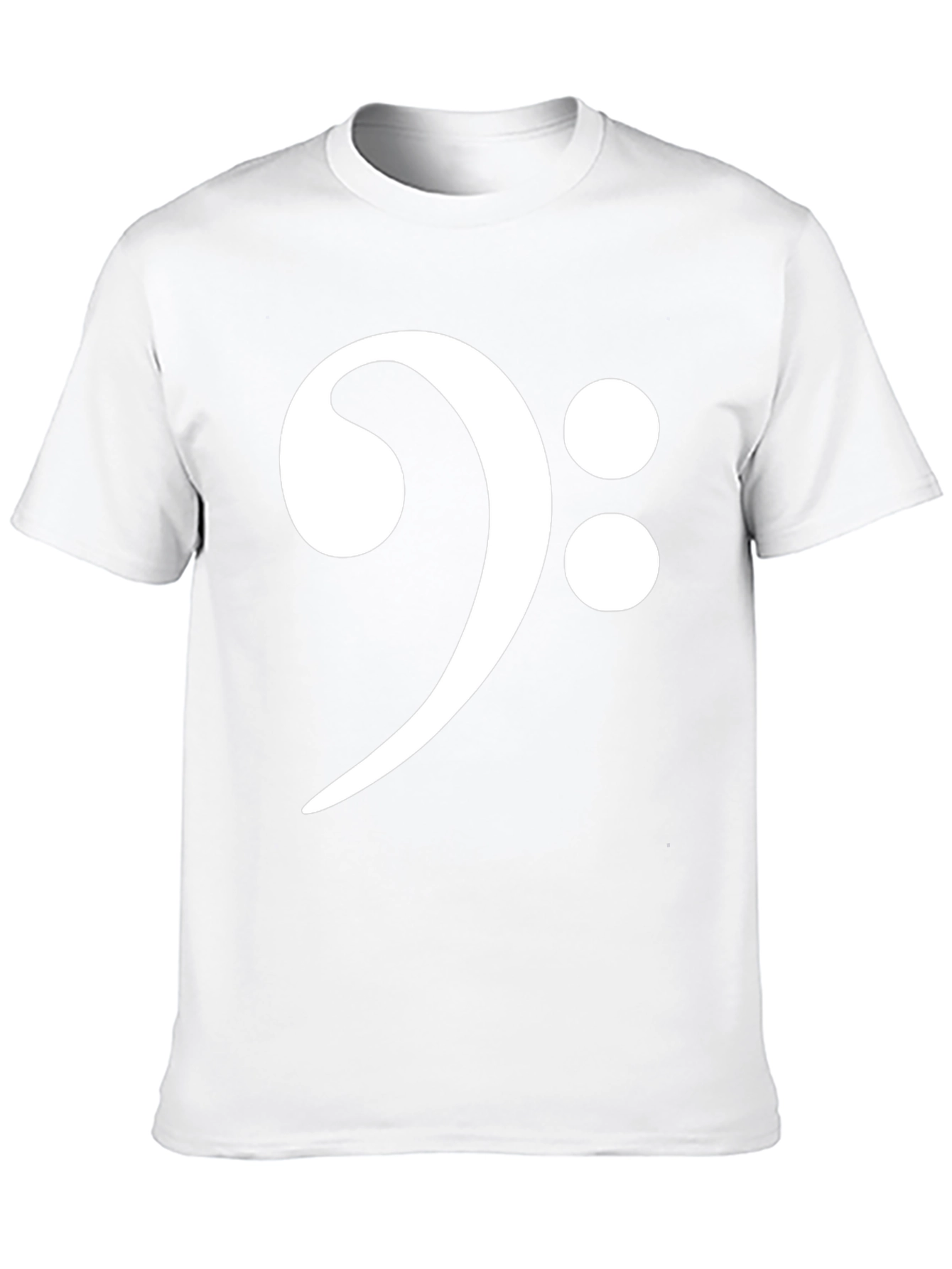Bass Clef Graphic T-Shirt - Black