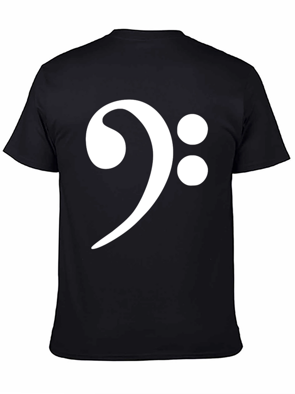 Bass Clef Graphic T-Shirt - Black
