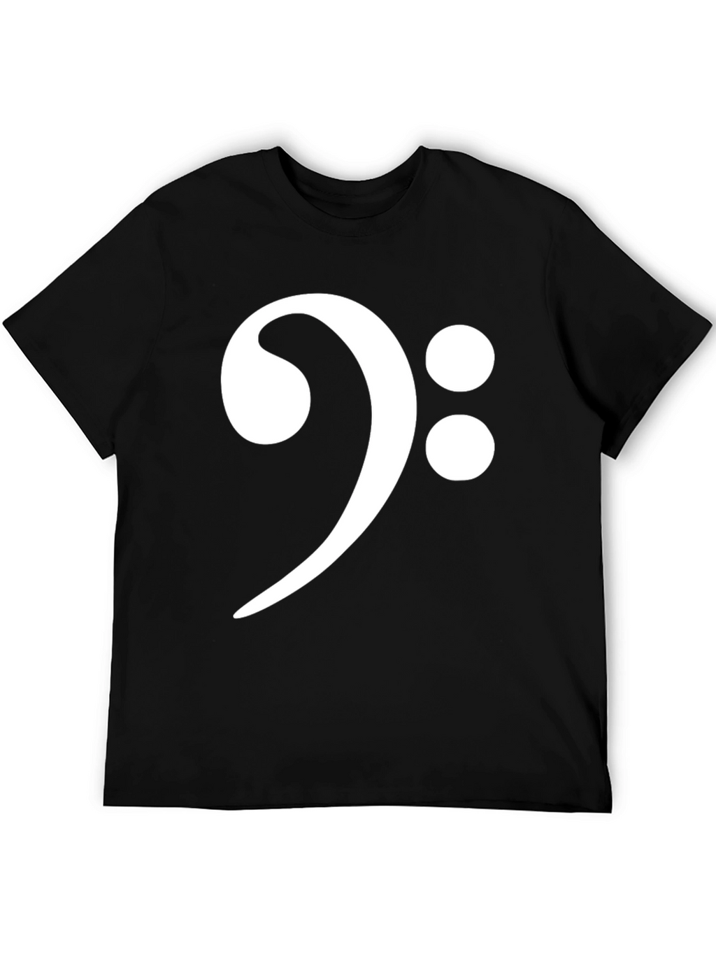 Bass Clef Graphic T-Shirt - Black