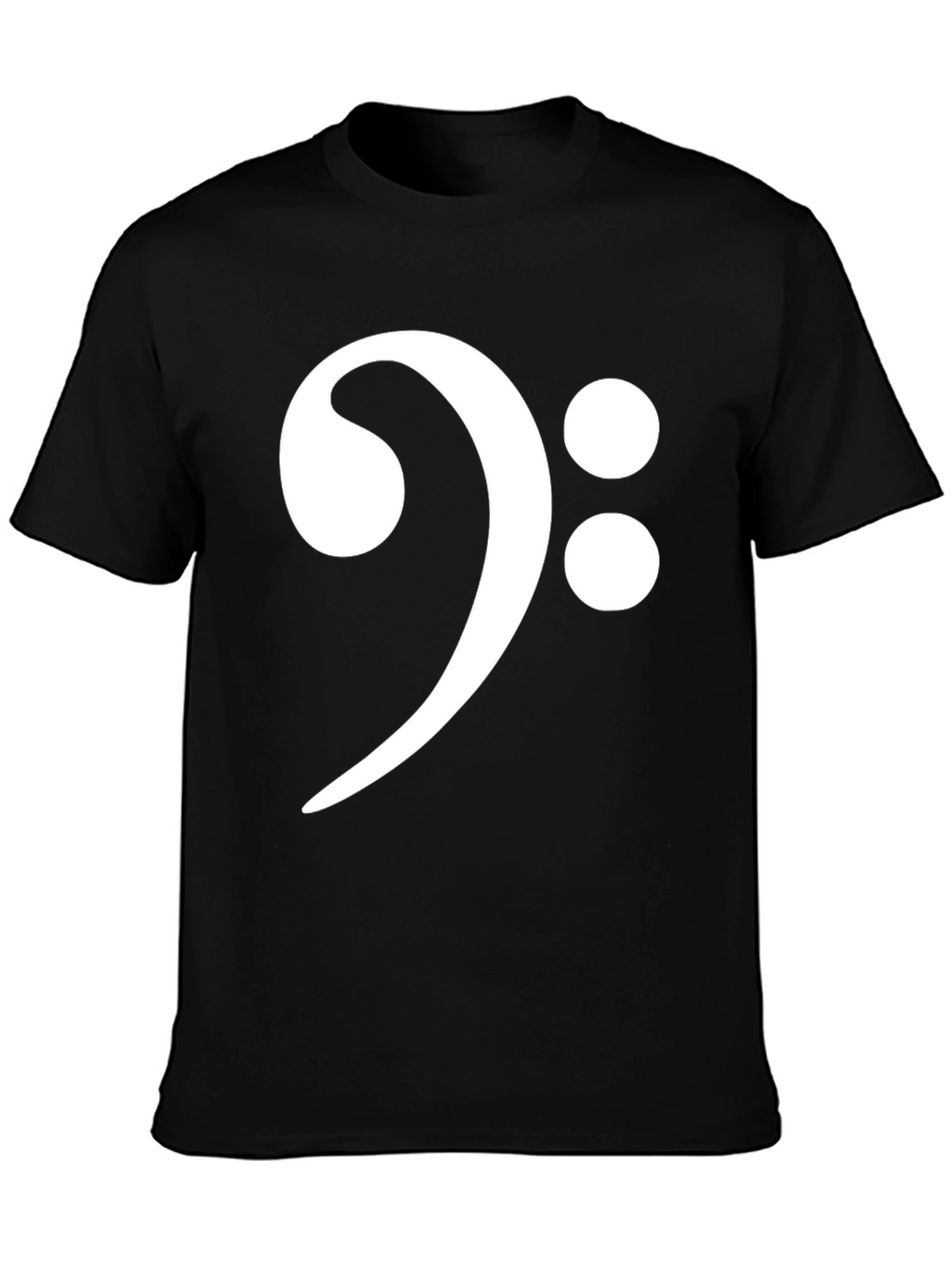 Bass Clef Graphic T-Shirt - Black
